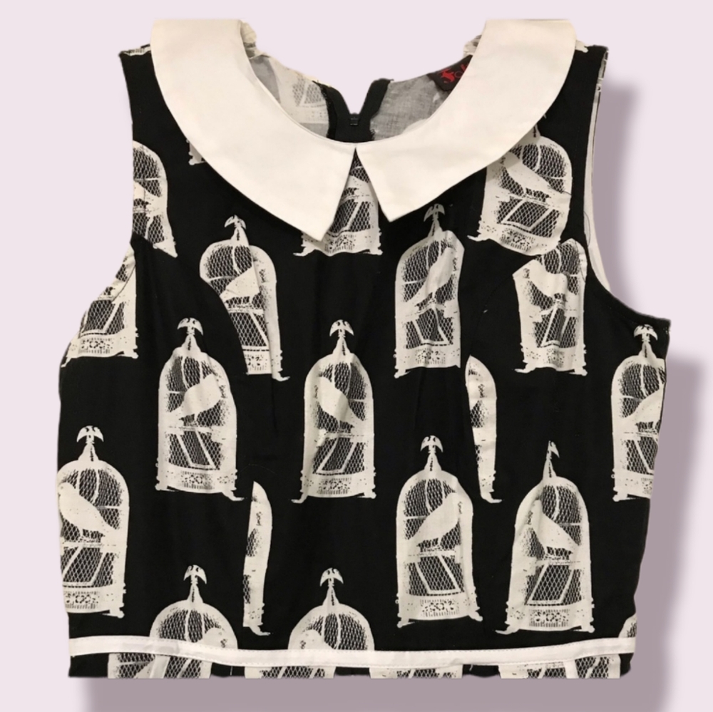 SzS Birdcage dress with peter pan collar - Picture 2 of 8
